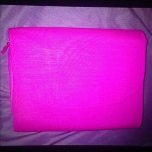 Pink makeup travel case